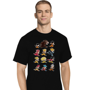 Secret_Shirts T-Shirts, Tall / Large / Black Evolutions Of King Monkey
