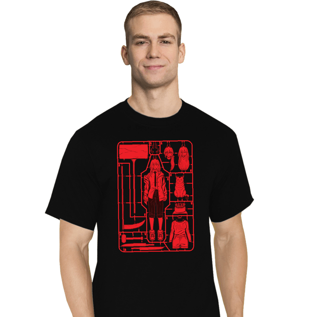 Daily_Deal_Shirts T-Shirts, Tall / Large / Black Power Model Sprue
