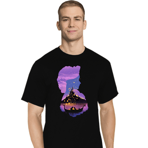 Secret_Shirts T-Shirts, Tall / Large / Black Rapunzel Shadows