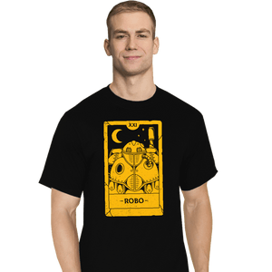 Shirts T-Shirts, Tall / Large / Black Robo Tarot Card