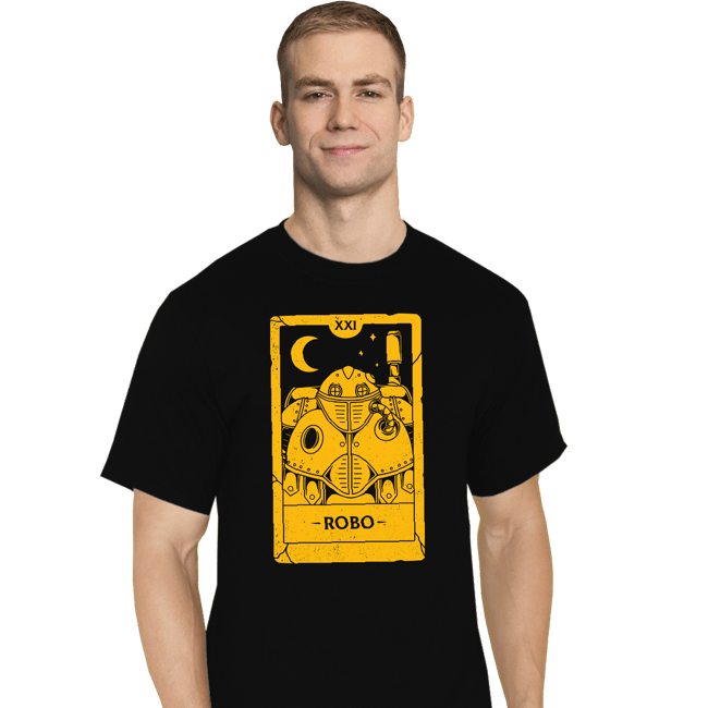 Shirts T-Shirts, Tall / Large / Black Robo Tarot Card