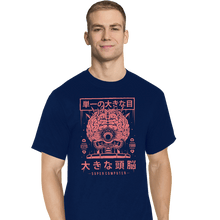 Load image into Gallery viewer, Daily_Deal_Shirts T-Shirts, Tall / Large / Navy Huge Brain
