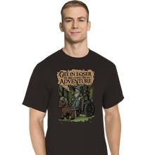 Load image into Gallery viewer, Daily_Deal_Shirts T-Shirts, Tall / Large / Black Middle Earth Adventure
