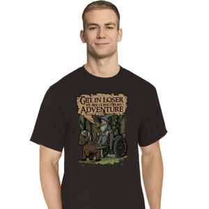 Daily_Deal_Shirts T-Shirts, Tall / Large / Black Middle Earth Adventure