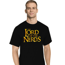 Load image into Gallery viewer, Daily_Deal_Shirts T-Shirts, Tall / Large / Black Lord Of The Nerds
