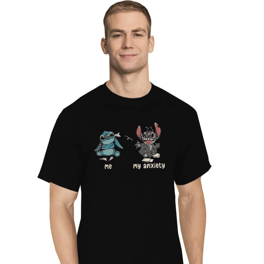 Shirts T-Shirts, Tall / Large / Black Anxiety