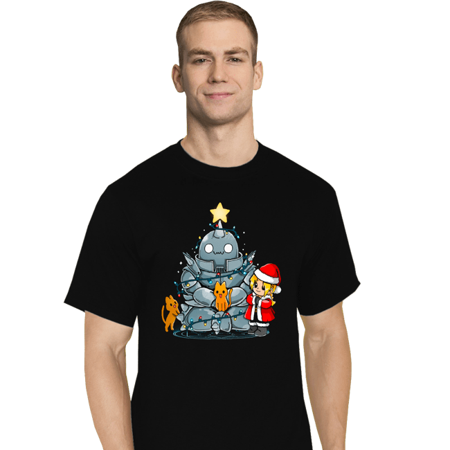 Daily_Deal_Shirts T-Shirts, Tall / Large / Black Fullmetal Christmas