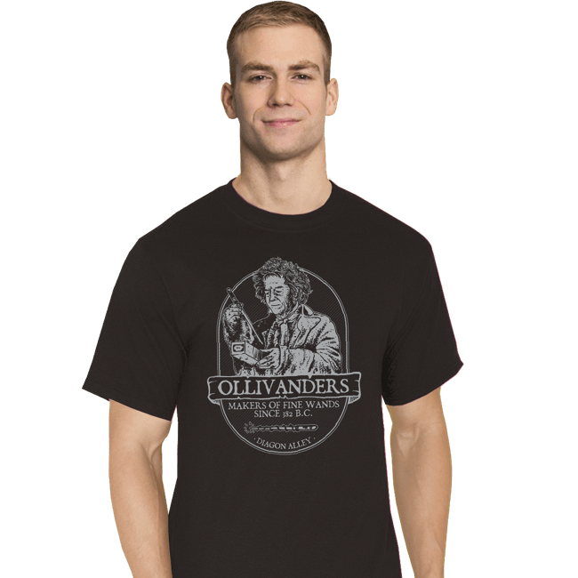 Secret_Shirts T-Shirts, Tall / Large / Black Ollivander's Fine Wands