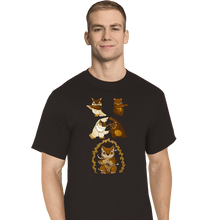 Load image into Gallery viewer, Secret_Shirts T-Shirts, Tall / Large / Black Owl Bear Fusion
