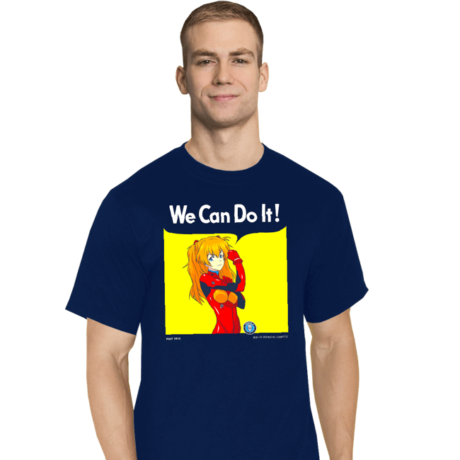 Shirts T-Shirts, Tall / Large / Navy We Can Do It Shinji