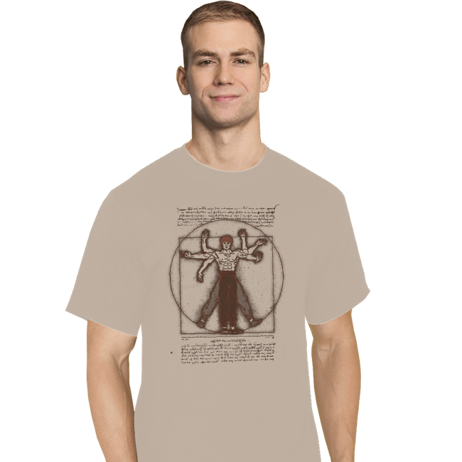 Daily_Deal_Shirts T-Shirts, Tall / Large / White Vitruvian Dragon