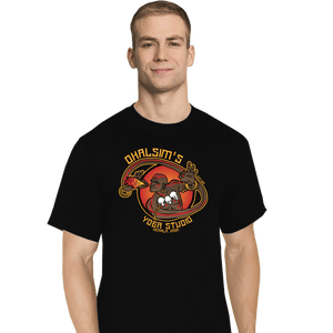 Daily_Deal_Shirts T-Shirts, Tall / Large / Black Dhalsim's Yoga Studio