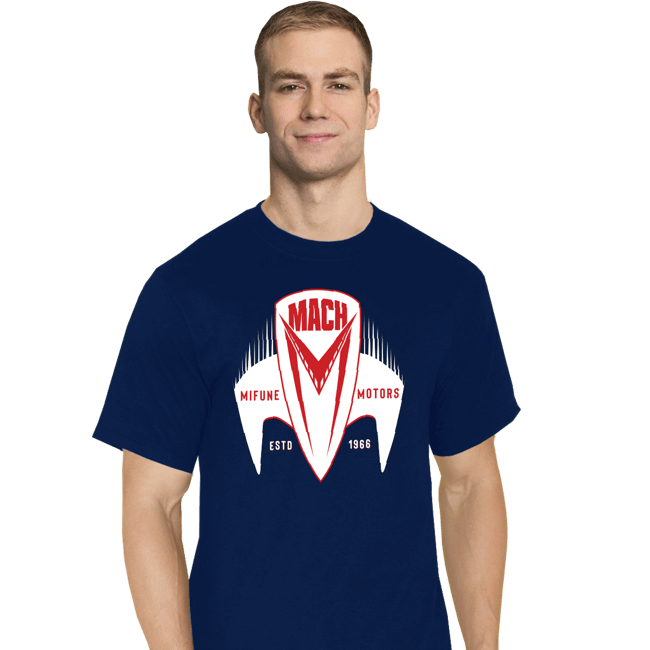 Daily_Deal_Shirts T-Shirts, Tall / Large / Navy Mach 5 Mifune Motors