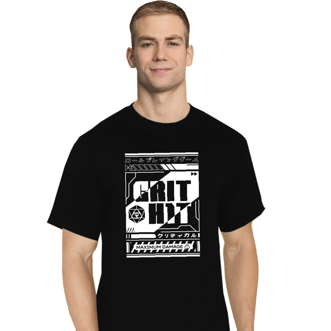 Shirts T-Shirts, Tall / Large / Black Cyberpunk Critical Hit