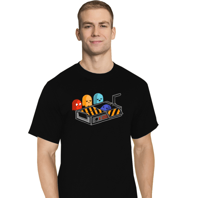 Shirts T-Shirts, Tall / Large / Black Ghost Busted