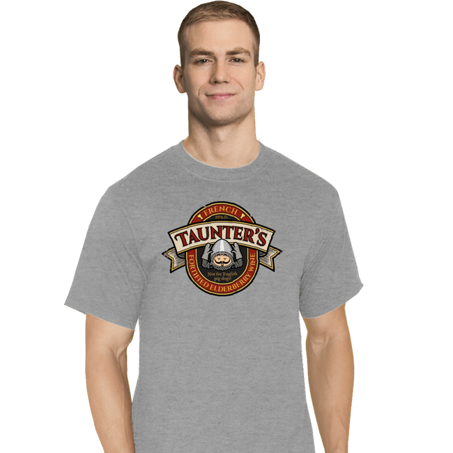 Daily_Deal_Shirts T-Shirts, Tall / Large / Sports Grey Taunter's Wine