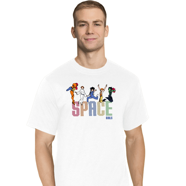 Shirts T-Shirts, Tall / Large / White Space Girls