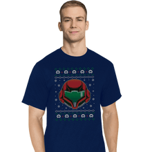 Load image into Gallery viewer, Shirts T-Shirts, Tall / Large / Navy The Larvas Hunter Christmas
