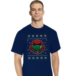 Shirts T-Shirts, Tall / Large / Navy The Larvas Hunter Christmas