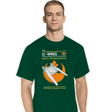 Load image into Gallery viewer, Secret_Shirts T-Shirts, Tall / Large / Charcoal U-Wing Manual

