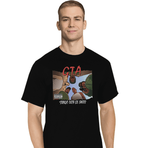 Shirts T-Shirts, Tall / Large / Black Straight Outta Los Santos