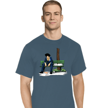 Load image into Gallery viewer, Shirts T-Shirts, Tall / Large / Indigo Blue Sad Spike
