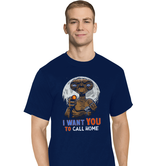 Daily_Deal_Shirts T-Shirts, Tall / Large / Navy Uncle E.T.