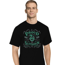 Load image into Gallery viewer, Shirts T-Shirts, Tall / Large / Black Proud to be a Slytherin
