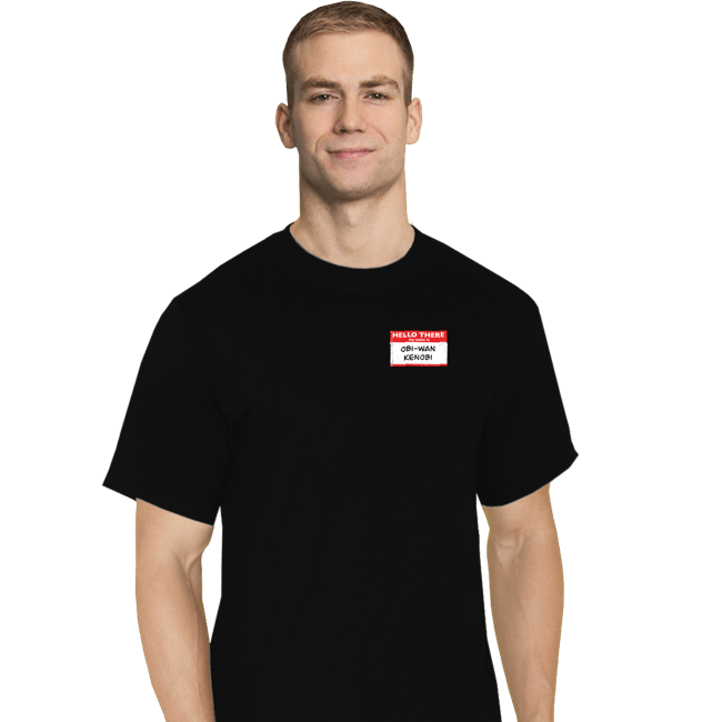 Secret_Shirts T-Shirts, Tall / Large / Black Hello There Kenobi