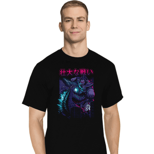 Secret_Shirts T-Shirts, Tall / Large / Black Epic Kaiju Battle