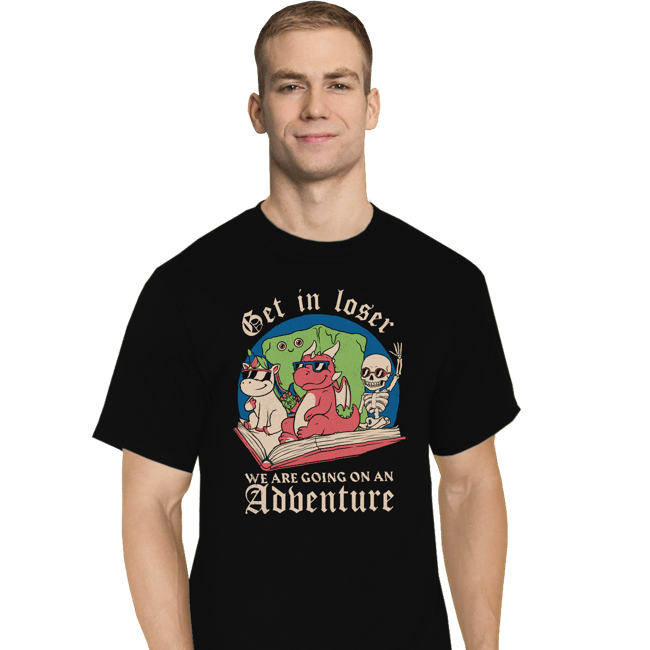 Daily_Deal_Shirts T-Shirts, Tall / Large / Black Going On An Adventure