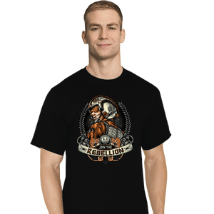 Daily_Deal_Shirts T-Shirts, Tall / Large / Black Skywalker Banner