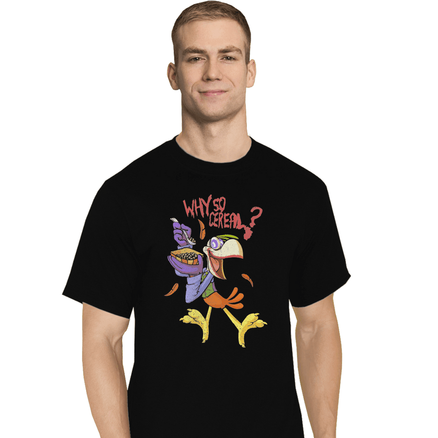 Shirts T-Shirts, Tall / Large / Black Why So Cereal