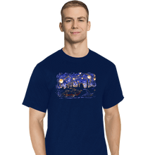 Load image into Gallery viewer, Daily_Deal_Shirts T-Shirts, Tall / Large / Navy Starry Canyon
