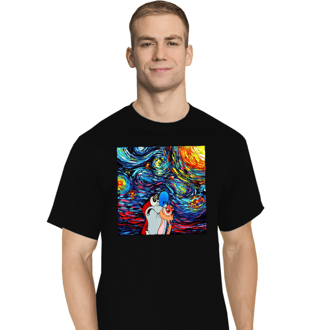 Secret_Shirts T-Shirts, Tall / Large / Black Van Gogh Never Experienced Space Madness!