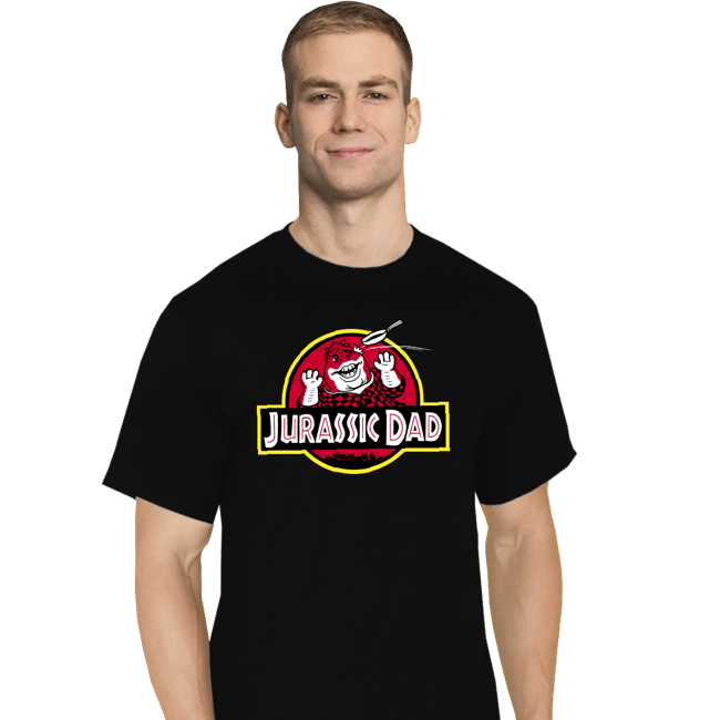 Secret_Shirts T-Shirts, Tall / Large / Black Jurassic Dad