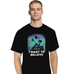 Shirts T-Shirts, Tall / Large / Black Believe In Magic