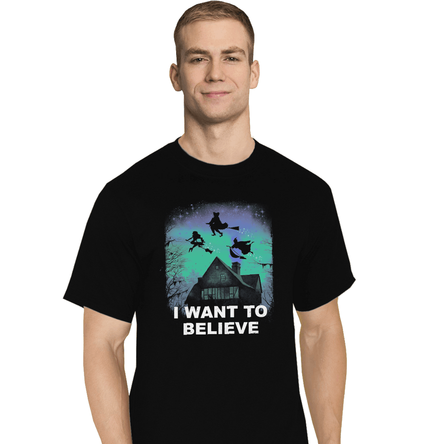 Shirts T-Shirts, Tall / Large / Black Believe In Magic