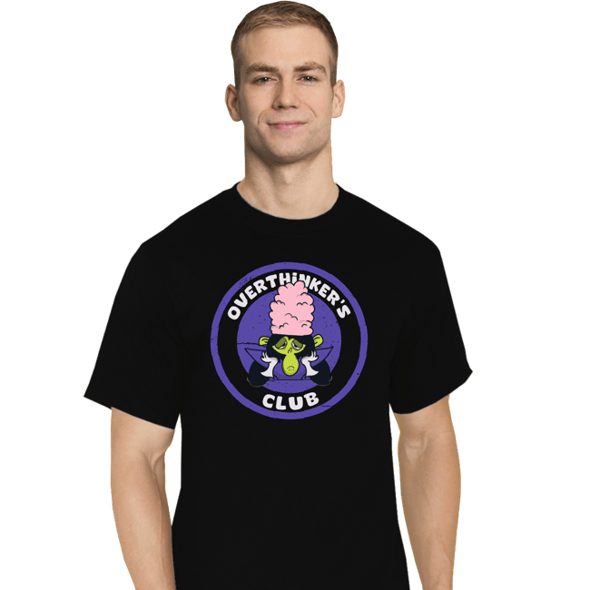 Secret_Shirts T-Shirts, Tall / Large / Black Over Thinker's Thinking Club