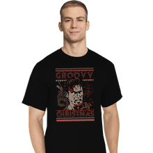 Load image into Gallery viewer, Daily_Deal_Shirts T-Shirts, Tall / Large / Black Groovy Christmas
