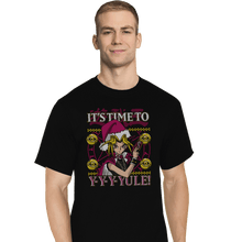 Load image into Gallery viewer, Daily_Deal_Shirts T-Shirts, Tall / Large / Black Time To Yule
