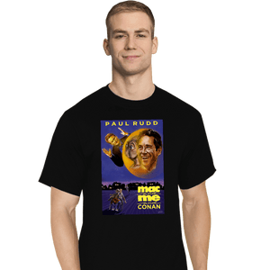 Daily_Deal_Shirts T-Shirts, Tall / Large / Black Mac And Me And Conan
