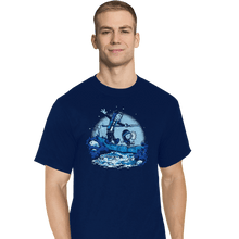 Load image into Gallery viewer, Daily_Deal_Shirts T-Shirts, Tall / Large / Navy Eddie And Dustin Battle
