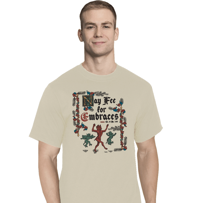 Daily_Deal_Shirts T-Shirts, Tall / Large / White Illuminated Free Hugs