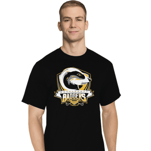 Shirts T-Shirts, Tall / Large / Black Hufflepuff Badgers