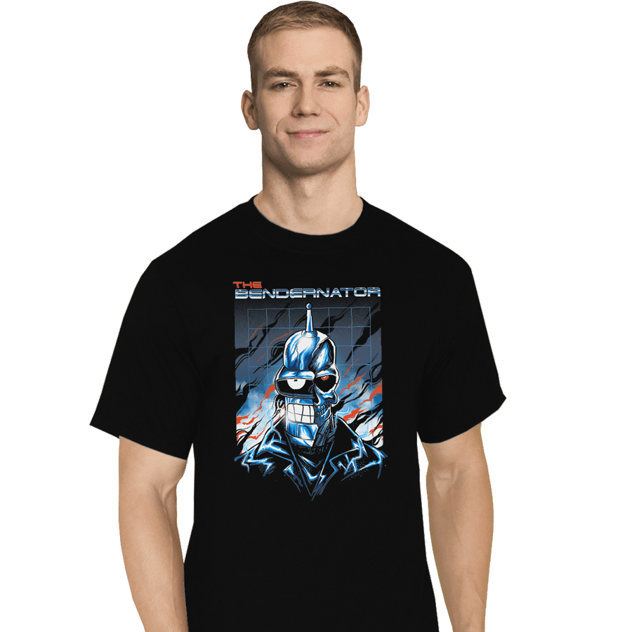 Shirts T-Shirts, Tall / Large / Black Bendernator