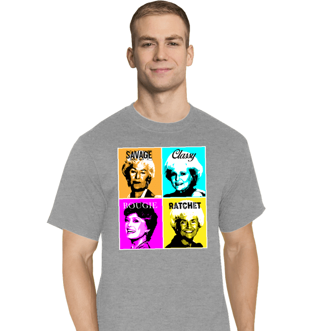 Shirts T-Shirts, Tall / Large / Sports Grey Golden Savage