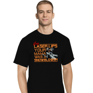 Secret_Shirts T-Shirts, Tall / Large / Black Hey, Laser Lips!