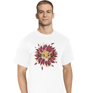 Shirts T-Shirts, Tall / Large / White Simba Watercolor
