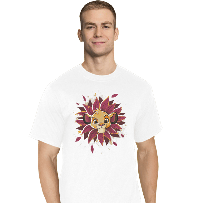 Shirts T-Shirts, Tall / Large / White Simba Watercolor